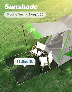 Automatic Truck Bed Tent with Rainfly – Quick Setup 2-Person Camping Tent