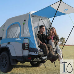 Inflatable Truck Bed Tent with Awning – 2 Person Pickup Camping Tent