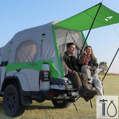 Inflatable Truck Bed Tent with Awning – 2 Person Pickup Camping Tent