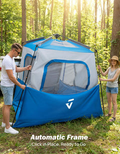 SUV Camping Tent for 5-8 Person, Automatic Instant Setup with  Waterproof Rainfly
