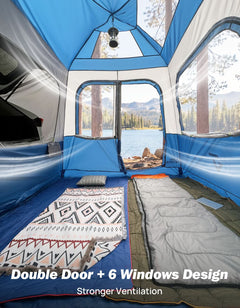 SUV Camping Tent for 5-8 Person, Automatic Instant Setup with  Waterproof Rainfly