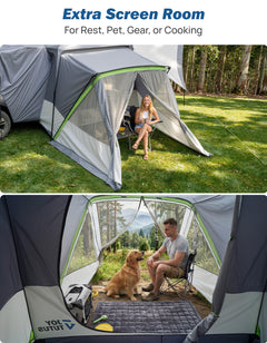 SUV Tent for 5-9 Person, 2-Room Car Camping Tent