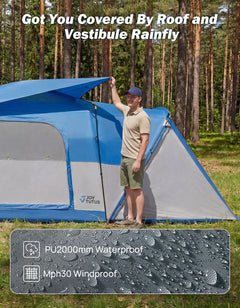 SUV Tent with Screen Porch and Awning