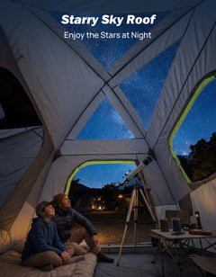 SUV Camping Tent for 4-6 Person, Dual-Use Car Tent with Double Door