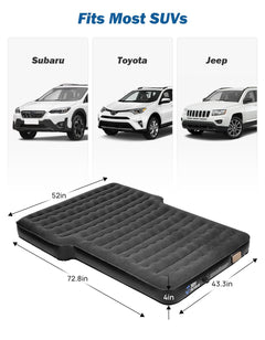 SUV Air Mattress with Built-In Pump – Quick Inflate Camping Bed