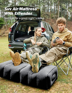 Large SUV Air Mattress with Extender – Car Camping Inflatable Bed
