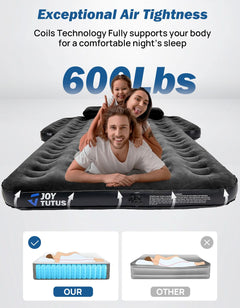 Large SUV Air Mattress with Extender – Car Camping Inflatable Bed