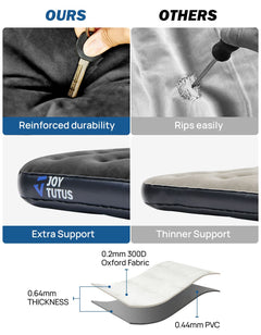 Large SUV Air Mattress with Extender – Car Camping Inflatable Bed