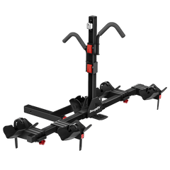BougeRV Lockable Hitch Mount Bike Rack Platform 2-Bike Carrier