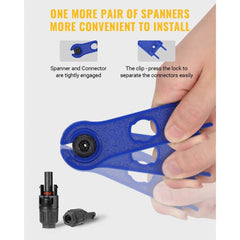 BougeRV 12 PCS Solar Connectors with Spanners 6 Pairs Male/Female(10AWG)