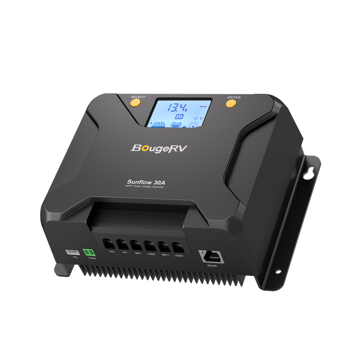 BougeRV Sunflow 30A MPPT Solar Charge Controller 12V/24V