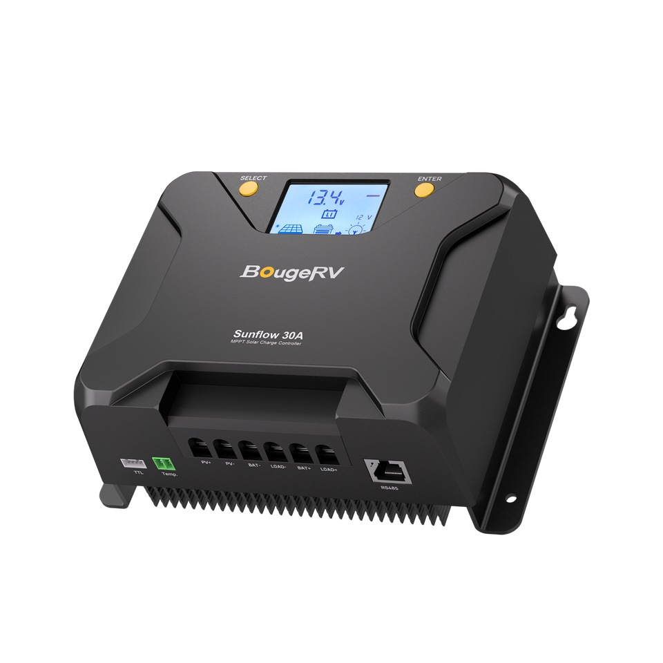 BougeRV Sunflow 30A MPPT Solar Charge Controller 12V/24V