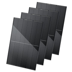 BougeRV 400 Watt 12V/24V Rigid Bifacial 10BB Mono Solar Panel