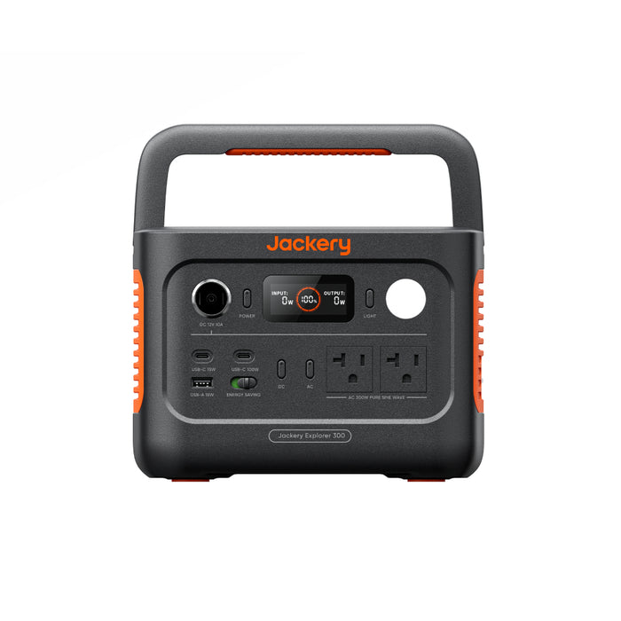 Jackery Explorer 300 v2 Portable Power Station - (E300 v2+AC Charging Cable)