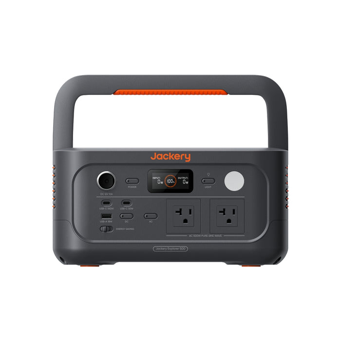 Jackery Explorer 500 v2 Portable Power Station - 512Wh Capacity | 500W AC/1000W Peak