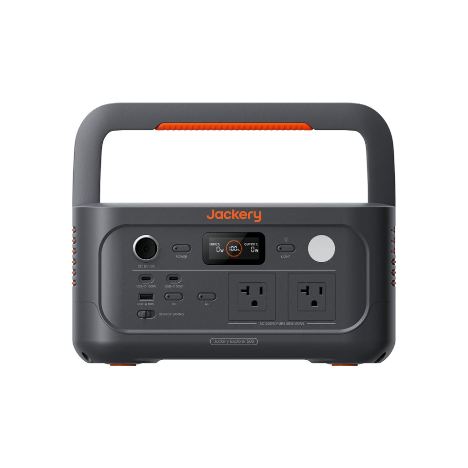 Jackery Explorer 500 v2 Portable Power Station - 512Wh Capacity | 500W AC/1000W Peak