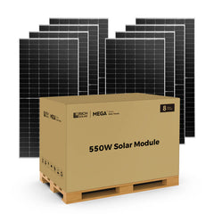 Rich Solar MEGA 550 | 550 Watt Bifacial Solar Panel | Premium Grid-tie or Off-grid Solar Panel for Residential, Commercial, Agriculture | 25-Year Output Warranty