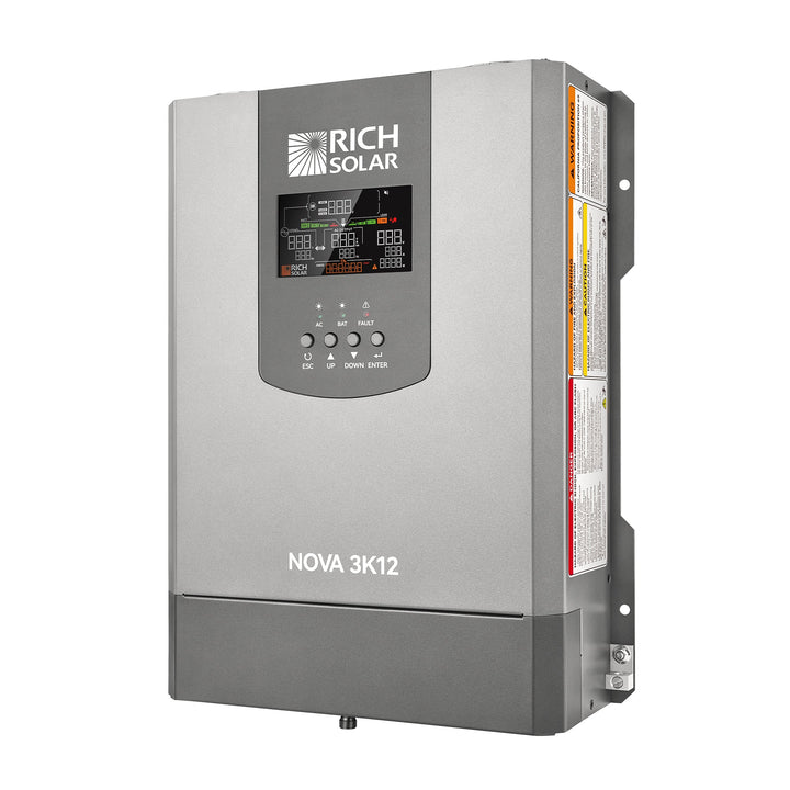 Rich Solar NOVA 3K12 | 3000W 12V Pure Sine Wave Inverter with Built-in Transfer Switch