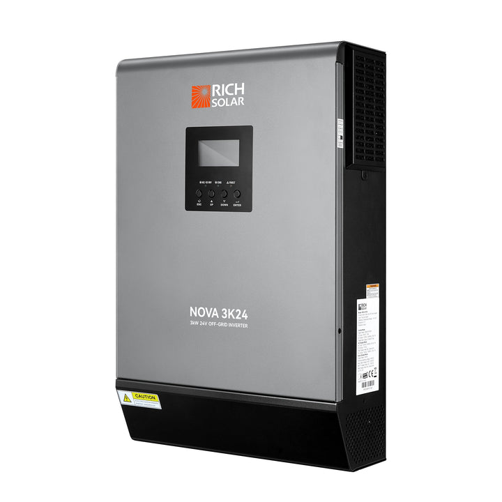 Rich Solar NOVA MAX 3K | 3000 Watt (3kW) 24 Volt Off-Grid Hybrid Solar Inverter