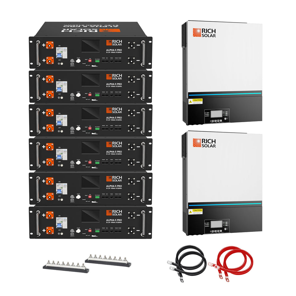 Rich Solar RS-CBK1302 13kW Off-Grid Inverter & 30.72kWh Battery Kit