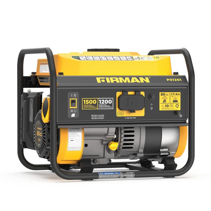 Gas Portable Generator 1500/1200W Recoil Start