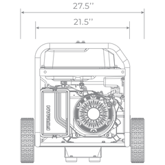 Gas Portable Generator 8350/6700W Recoil Start 120/240V - image 16