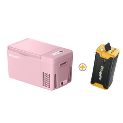 BougeRV 12V 23QT Colorful Pink Car Fridge (Refurbished)