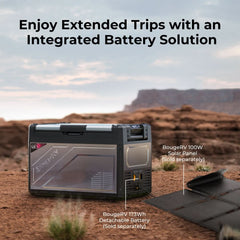 BougeRV Rocky V2.0 55QT Dual Zone 12V Portable Fridge