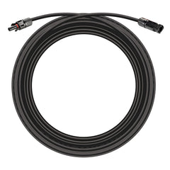 10 Gauge Solar Panel Extension Cable with Male and Female Solar Connector Ends | Pair of 10AWG Red and Black Extension Wire with Connectors on Both Ends | Choose Cable Length: 10ft, 15ft, 20ft, 30ft, 50ft, 75ft, 100ft
