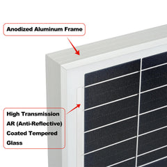 MEGA 200 PRO | 200 Watt 24 Volt Solar Panel | Premium 24V Off-Grid Solar Panel for RVs, Trailers, Cabins | 25-Year Output Warranty