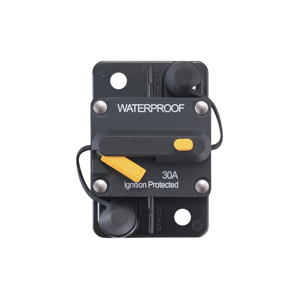 Rich Solar Single Pole Waterproof Circuit Breaker | Waterproof Thermal Type Breaker | Choose Amp: 30A, 40A, 60A, 80A, 100A, 120A, 150A, 200A, 250A