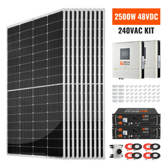 2500W 48VDC-240VAC Solar Kit