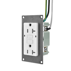 Slim GFCI Outlet 20 Amp | Self-Test, Tamper-Resistant, LED Indicator, UL Listed | Nova Switch & Nova Supercharger Accessory