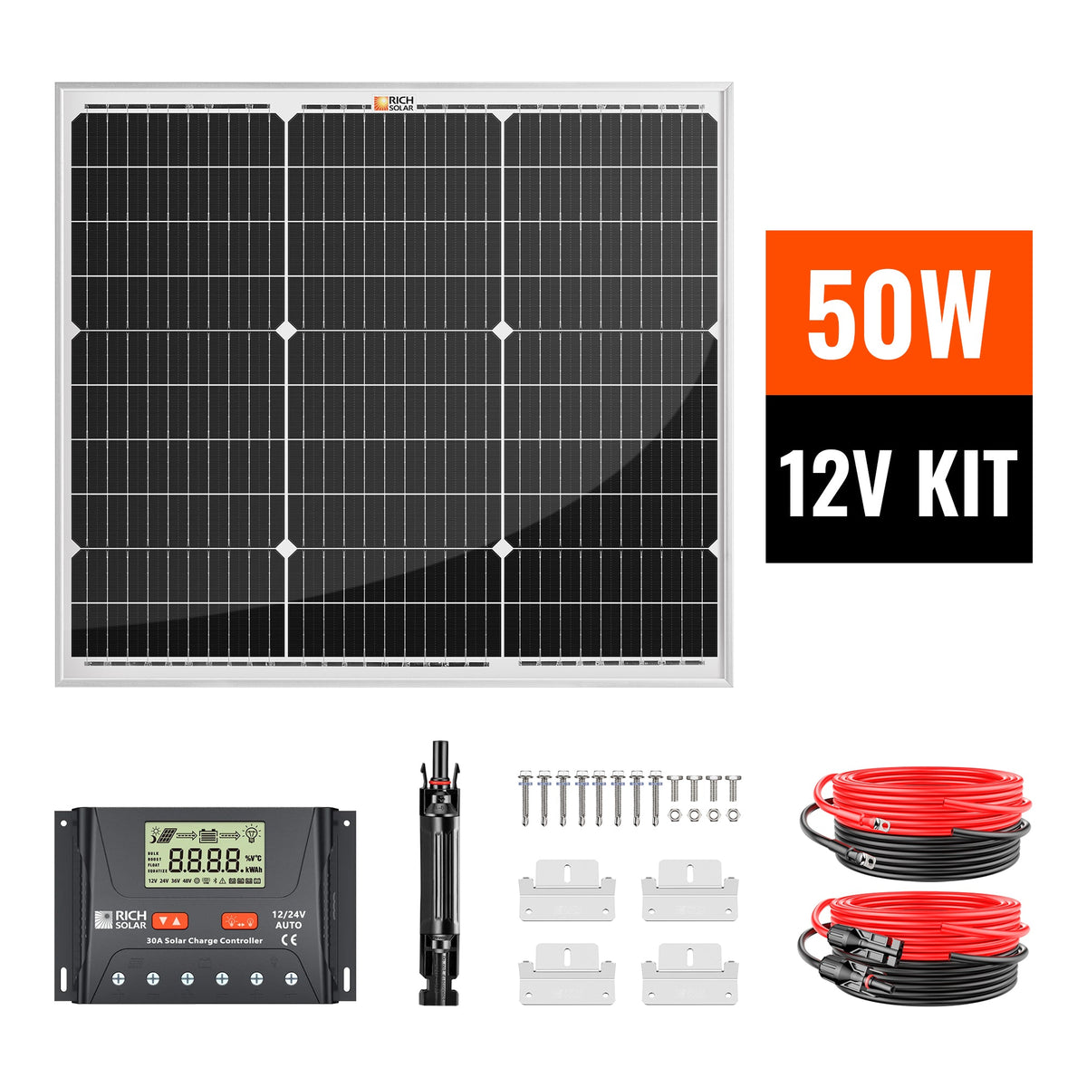 Rich Solar RS-K502 50W solar kit manufacturer product view