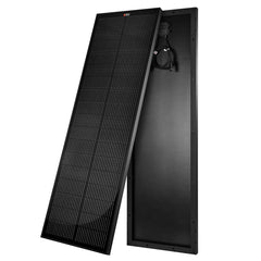 Rich Solar MEGA 100 SLIM | 100 Watt Slim Solar Panel | Compact 12V Off-Grid Narrow Solar Panel for Vans, Overlanders, Boats | 25-Year Output Warranty