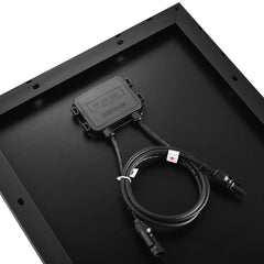 Rich Solar MEGA 130 SLIM | 130 Watt Slim Solar Panel | Compact 12V Narrow Panel for Vans, Campers, Boats | 25-Year Output Warranty