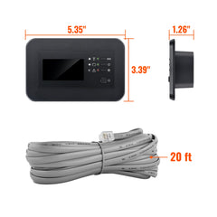 Inverter Remote Control with LCD & Bluetooth | Bypass Mode & Smart Charging | Compatible with NOVA SWITCH & NOVA SUPERCHARGER Series Inverters