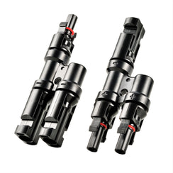 Y Branch 2-to-1 Solar Panel Parallel Connectors | Weatherproof PV Parallel Solar Connectors | Plug and Play