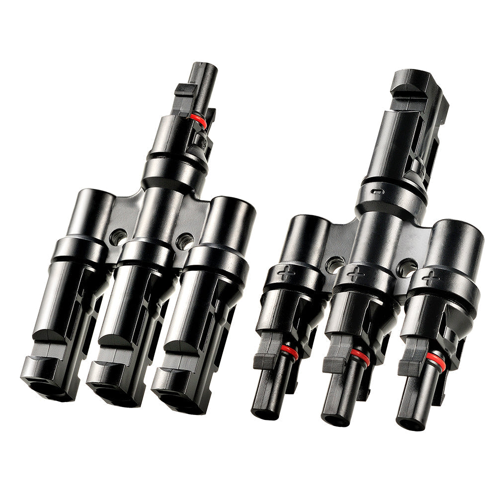 Y Branch Parallel Connectors 3-to-1 | 3-to-1 Weatherproof Parallel Connectors for Solar Panels | Easy Install