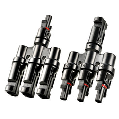 Y Branch Parallel Connectors 3-to-1 | 3-to-1 Weatherproof Parallel Connectors for Solar Panels | Easy Install