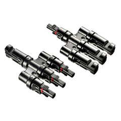 Y Branch Parallel Connectors 3-to-1 | 3-to-1 Weatherproof Parallel Connectors for Solar Panels | Easy Install