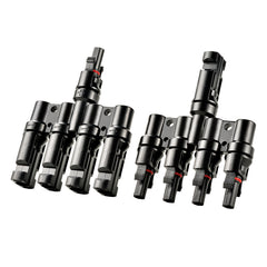 Y Branch Parallel Connectors 4-to-1 | 4-to-1 Weatherproof Parallel Connectors for Solar Panels | Easy Install