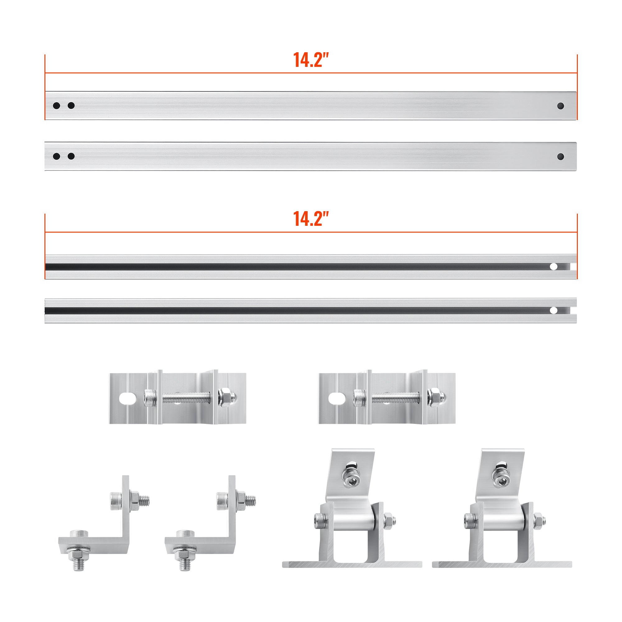 Tilt Mount | Adjustable Tilt Mount for Roofs and Flat Surfaces | Designed for RICH SOLAR MEGA Series Solar Panels | Easy to Install