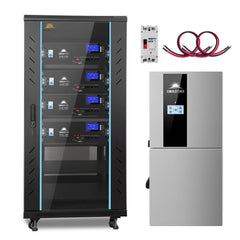 Hybrid Solar Kit 11.4KW 48V Split Phase 20.48KWH Lithium Battery 16 X 450 Watt Solar Panel SGH-11N2E