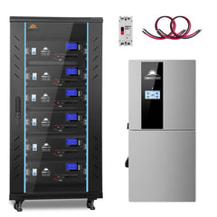 Hybrid Solar Kit 11.4KW 48V Split Phase 30.72KWH Lithium Battery 28 X 450 Watt Solar Panel SGH-11N3E
