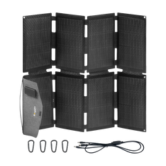 BougeRV 100W N-Type Fiberglass Foldable Portable Solar Panel