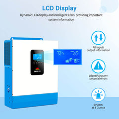 5000W 48V Solar Charger Inverter AC input 120V AC output 120V [PARALLEL, 100A MPPT]