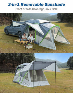 SUV Tent with Screen Porch and Awning