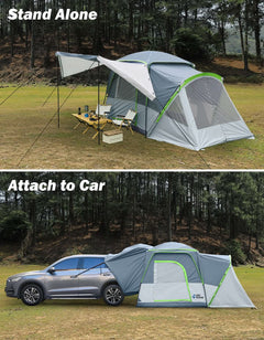SUV Tent with Screen Porch and Awning
