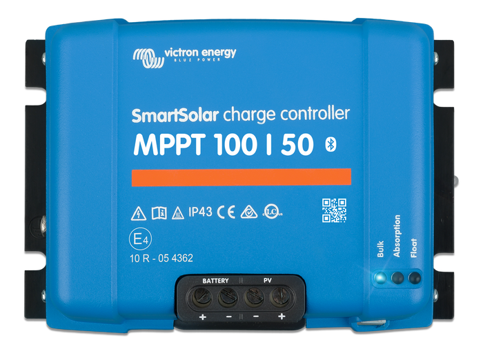 Victron SmartSolar MPPT 100/50 Solar Charge Controller – 50A Bluetooth MPPT Controller for RV Marine & Off-Grid Solar